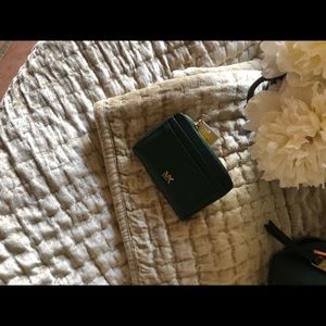 NEW forest green Michael Kors wallet